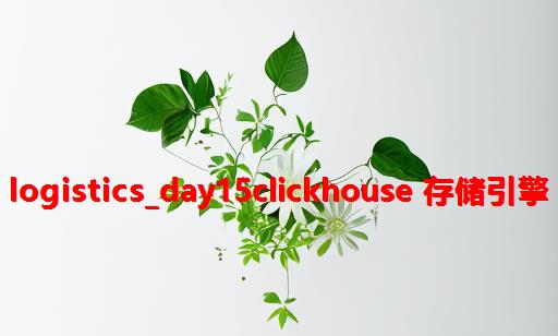 Logistics_Day15：ClickHouse 存储引擎